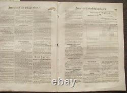 CIVIL War Lincoln Execution Of Rebel Prisoners Order Army & Navy News 1863