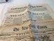 CIVIL War Lincoln Group Of 3 Newspapers Front Page Maps 1862 1863 Battles # 1826