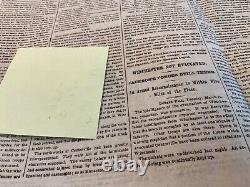 CIVIL War Lincoln Group Of 3 Newspapers Front Page Maps 1862 1863 Battles # 1826
