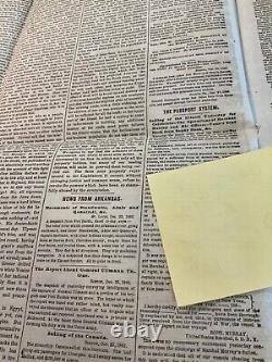 CIVIL War Lincoln Group Of 3 Newspapers Front Page Maps 1862 1863 Battles # 1826