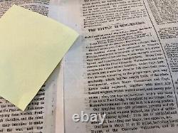 CIVIL War Lincoln Group Of 3 Newspapers Front Page Maps 1862 1863 Battles # 1826