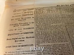 CIVIL War Lincoln Group Of 3 Newspapers Front Page Maps 1862 1863 Battles # 1826