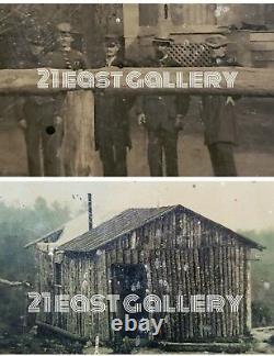 CIVIL War Log Cabin Photographer's Studio Soldiers Tintypes Photos Ga Tn Al