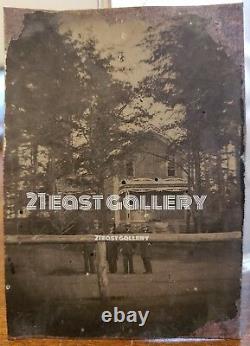 CIVIL War Log Cabin Photographer's Studio Soldiers Tintypes Photos Ga Tn Al