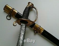 CIVIL War M 1850 Ames Foot Officer Sword 1 Of 575 Made Dated 1862 Very Rare