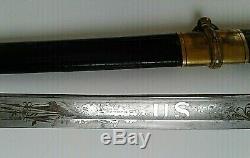 CIVIL War M 1850 Ames Foot Officer Sword 1 Of 575 Made Dated 1862 Very Rare