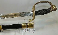 CIVIL War M 1850 Ames Foot Officer Sword 1 Of 575 Made Dated 1862 Very Rare