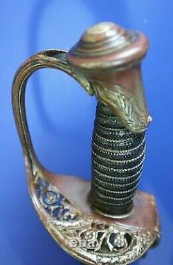 CIVIL War M 1850 Foot Officer Presentation Tiffany Sword To Lieut Flock 162nd