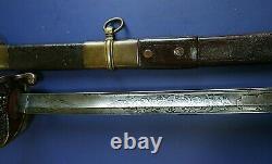 CIVIL War M 1850 Foot Officer Presentation Tiffany Sword To Lieut Flock 162nd