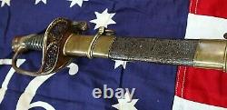 CIVIL War M 1850 Foot Officer Presentation Tiffany Sword To Lieut Flock 162nd