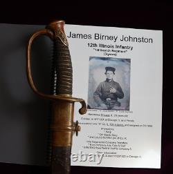CIVIL War M 1850 Presentation Roby Foot Officer Sword To Liut James Birney 12th
