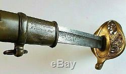 CIVIL War M 1850 Presentation Sword To Captain Joseph Keller Excelsior Brigade