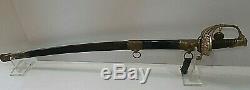 CIVIL War M 1850 Staff & Field Irish Brigade Officer Sword Sauerbier New Jersey