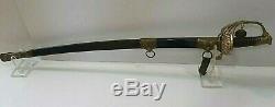 CIVIL War M 1850 Staff & Field Irish Brigade Officer Sword Sauerbier New Jersey