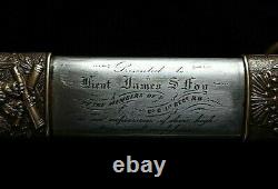 CIVIL War M 1850 Staff & Field Officer Presentation Sword Lieut James Fog 1862