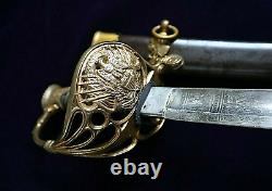 CIVIL War M 1850 Staff & Field Presentation Grade Unmarked Sauerbier Sword 1861