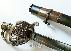 CIVIL War M 1850 Staff & Field Presentation Sword To ILL Captain June 1864