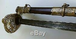 CIVIL War M 1850 Staff & Field Presentation Sword To Lieut A Graff Gettysburg
