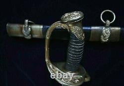 CIVIL War M 1852 Naval Officer Sword Presented To G D Emmons 1st Eng In 1863