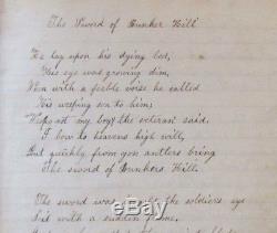 CIVIL War Manuscript Music Star Spangled Banner Bunker Hill Battle Cry Freedom