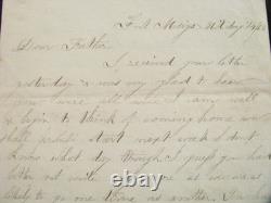 CIVIL War Maryland Fort Meigs Soldier Letter 1862