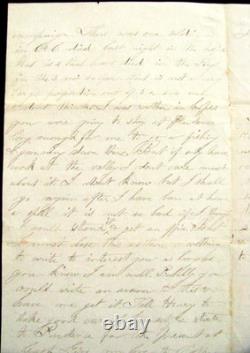 CIVIL War Maryland Fort Meigs Soldier Letter 1862