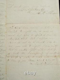 CIVIL War Maryland Fort Meigs Soldier Letter 1862