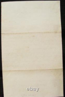 CIVIL War Maryland Fort Meigs Soldier Letter 1862