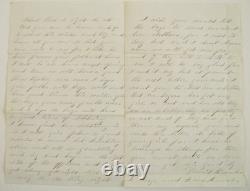 CIVIL War Michigan 19th Wisconsin Infantry Soldier Letter Virginia