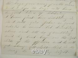 CIVIL War Michigan 19th Wisconsin Infantry Soldier Letter Virginia