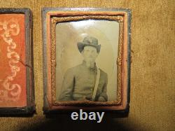 CIVIL War Mosby Ranger Confederate Csa Guerilla Cavalry Soldier Photo In Case