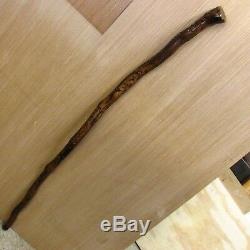 CIVIL War Navy New Jersey Blue Folk Art Carved Cane Walking Stick 1862 Raj