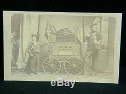 CIVIL War Navy Stanton's Official Dispatch Fort Fisher Double Amputee CDV Photo