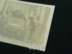 CIVIL War Navy Stanton's Official Dispatch Fort Fisher Double Amputee CDV Photo