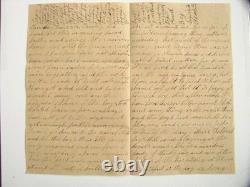 CIVIL War Northampton 37th Massachusetts Wounded Soldier Hospital Letter