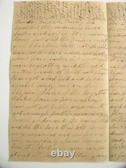 CIVIL War Northampton 37th Massachusetts Wounded Soldier Hospital Letter