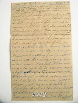 CIVIL War Northampton 37th Massachusetts Wounded Soldier Hospital Letter
