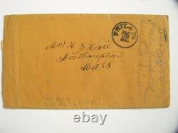 CIVIL War Northampton 37th Massachusetts Wounded Soldier Hospital Letter