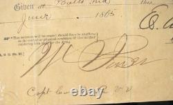 CIVIL War Notable Iron Brigade Officer Sgd 97th Pennsylvania Soldier Discharge