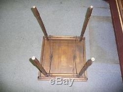 CIVIL War Oak Folding Table Used In Tent By High Ranking Officials 24 X 24 X 27
