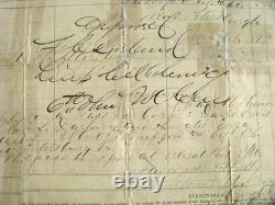 CIVIL War Ohio Cavalry Pass On Rebel Paper Petersburg Virginia Siege
