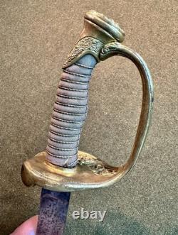 CIVIL War Original 1850 Foot Officers Clauberg Sword Nice Condition