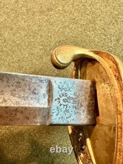 CIVIL War Original 1850 Foot Officers Clauberg Sword Nice Condition