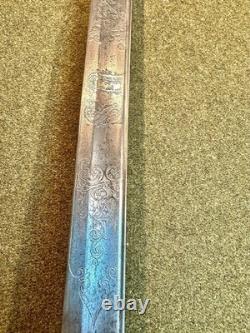 CIVIL War Original 1850 Foot Officers Clauberg Sword Nice Condition