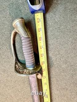 CIVIL War Original 1850 Foot Officers Clauberg Sword Nice Condition