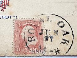 CIVIL War Patriotic Envelope Union General Mcclellan With 3 Cent Us Stamp Fp225
