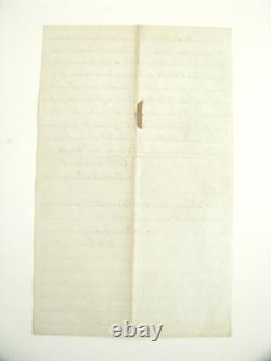 CIVIL War Patriotic Illus Frederick Maryland Hospital Pow Letter 1862 Dies 1863