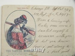CIVIL War Patriotic Illus Parole Camp Pow Letter Chicago 1862 115th Ny