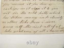 CIVIL War Patriotic Illus Parole Camp Pow Letter Chicago 1862 115th Ny