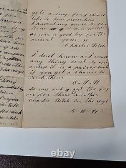 CIVIL War Patriotic Illustration Camp Stafford 1863 Letter Soldier